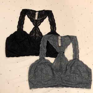 NWOT Free People lace bralette bundle